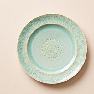 4 mint colored Old Havana side plates from Anthro